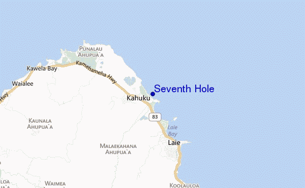 Seventh Hole location map