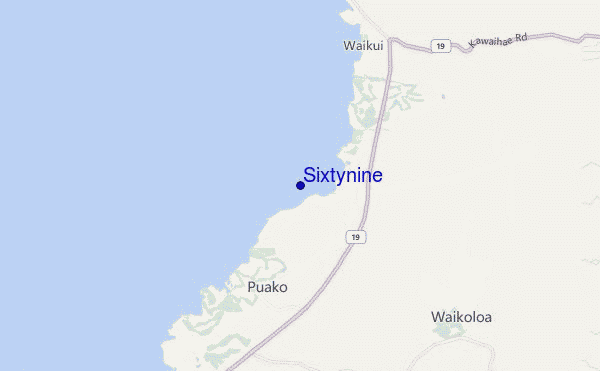 Sixtynine location map