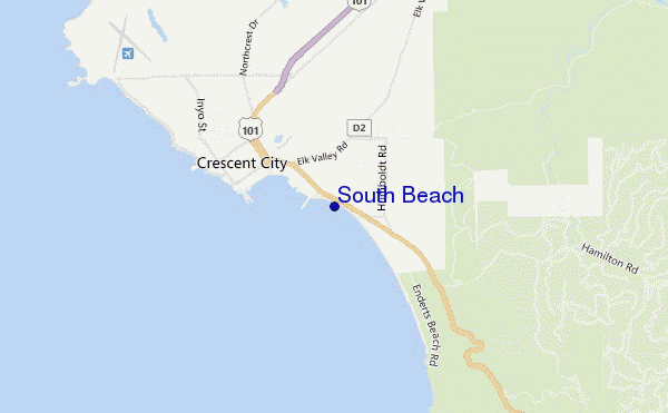 South Beach location map