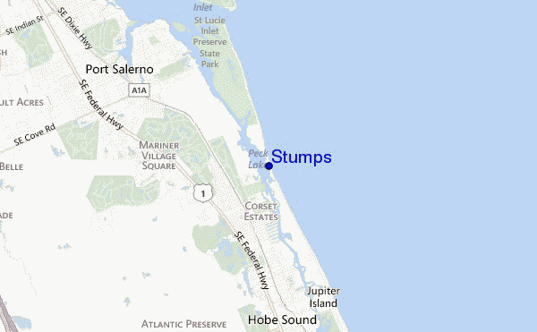 Stumps location map