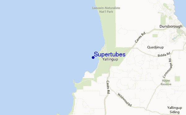Supertubes location map