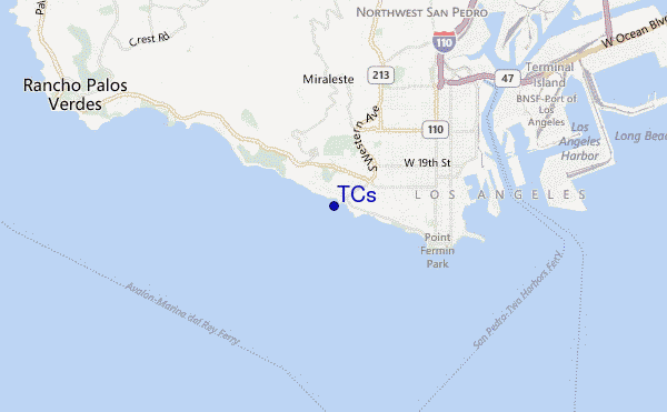 TCs location map
