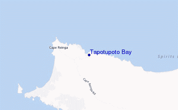 Tapotupoto Bay location map