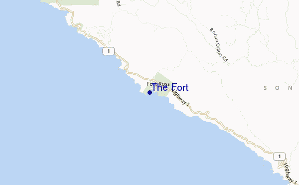 The Fort location map