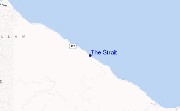 The Strait location map