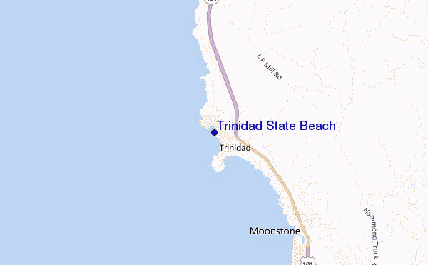 Trinidad State Beach location map