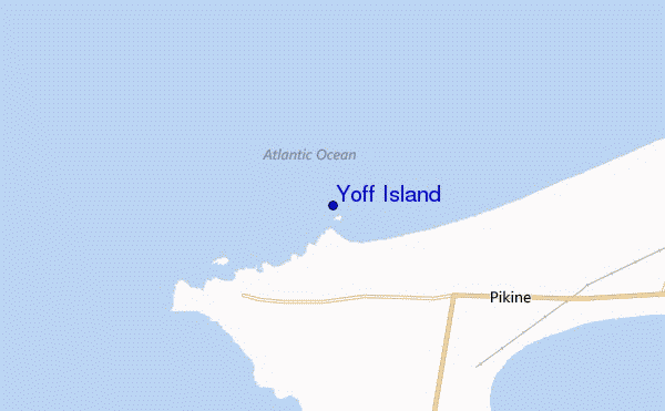 Yoff Island location map