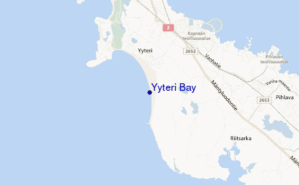 Yyteri Bay location map