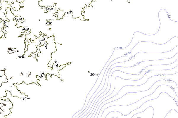 Costa alrededor de Acque-Calde (Savona)