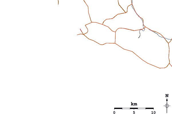 Carreteras y ríos cerca de Ammes Beach Kefalonia