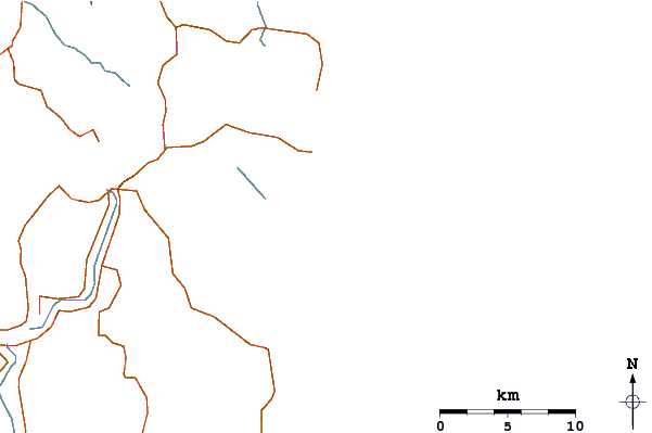 Carreteras y ríos cerca de Angourie Lefts