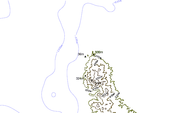Costa alrededor de Anse Bertrand