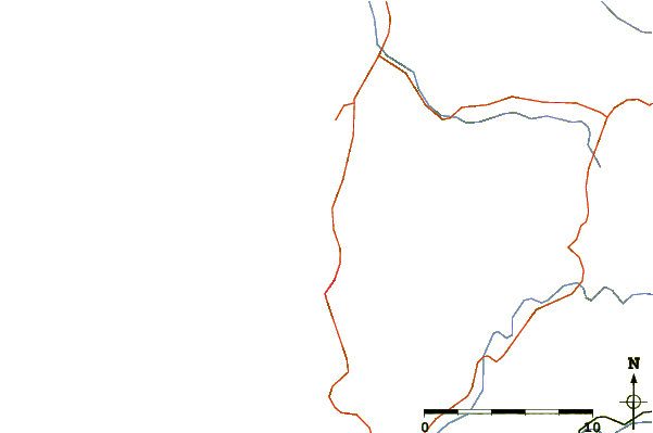 Carreteras y ríos cerca de Arcadia