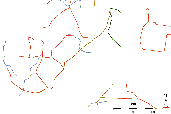 Carreteras y ríos cerca de Balnarring Point