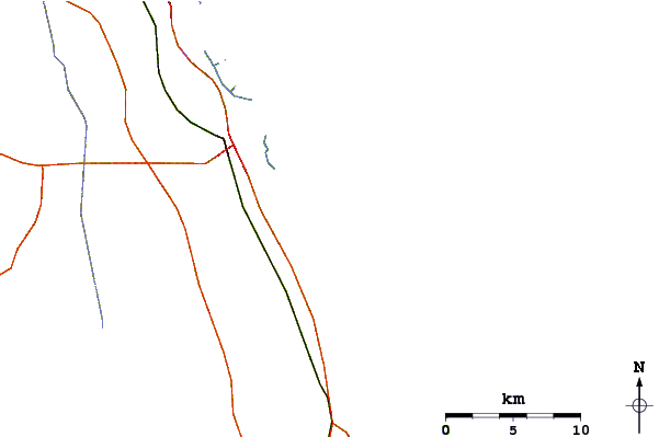 Carreteras y ríos cerca de Beach Club