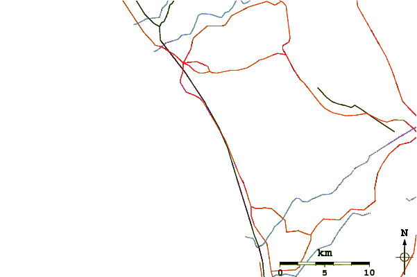 Carreteras y ríos cerca de Beacons