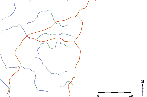 Carreteras y ríos cerca de Bermagui Rivermouth