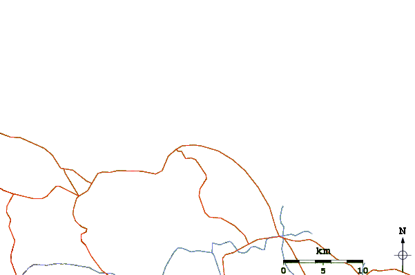 Carreteras y ríos cerca de Bird Lookout
