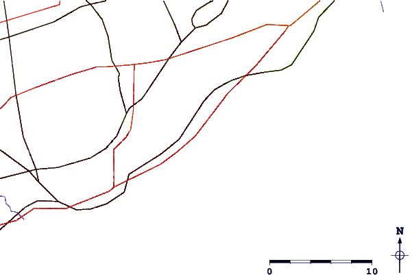 Carreteras y ríos cerca de Bluffers
