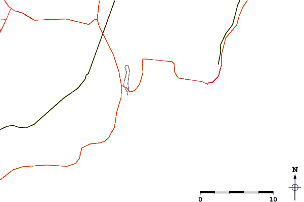Carreteras y ríos cerca de Bonnet Shores Point