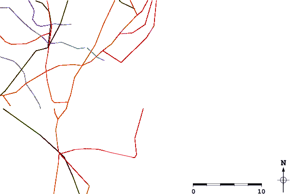 Carreteras y ríos cerca de Brick Beach