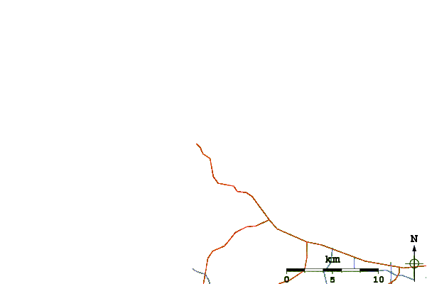 Carreteras y ríos cerca de Bunker Bay Bommie