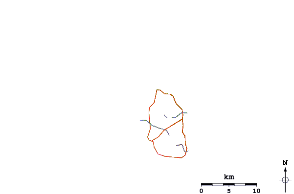 Carreteras y ríos cerca de Bunkum Bay