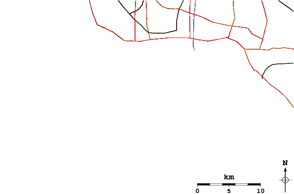 Carreteras y ríos cerca de Cabrillo Point