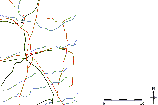 Carreteras y ríos cerca de Canet Plage - Pont des Basses