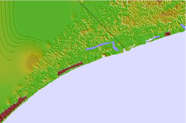 Surf spots cercanos a Cherry Grove Pier