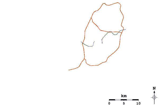 Carreteras y ríos cerca de Cherry Hill