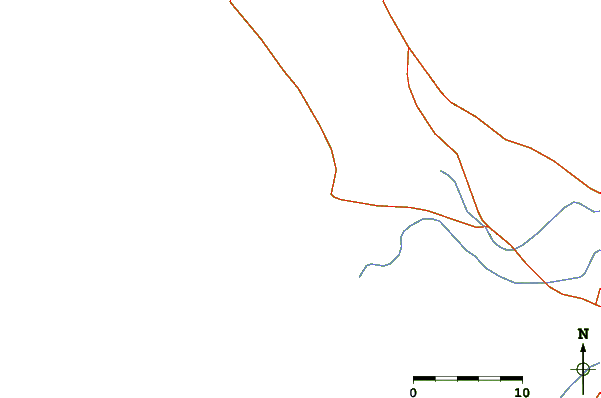 Carreteras y ríos cerca de Chicama - El Point