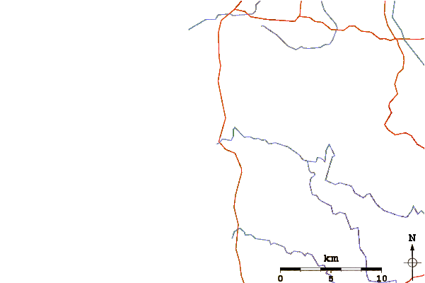 Carreteras y ríos cerca de Church Bay