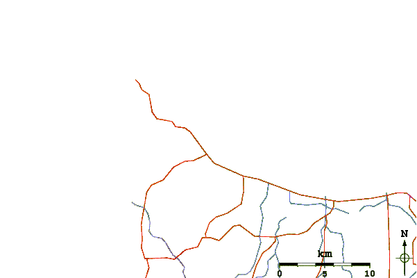Carreteras y ríos cerca de Copeys Left