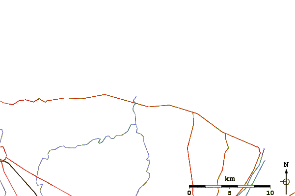Carreteras y ríos cerca de Courseulles Sur Mer
