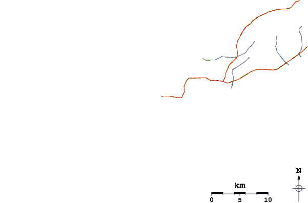 Carreteras y ríos cerca de Crown Point