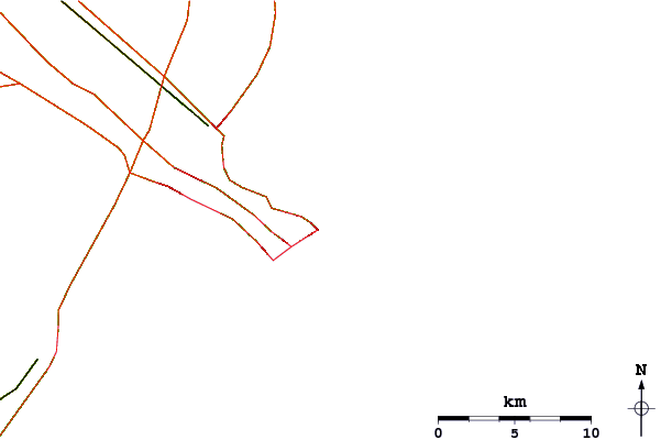 Carreteras y ríos cerca de Crystals