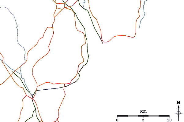 Carreteras y ríos cerca de Dawlish Warren