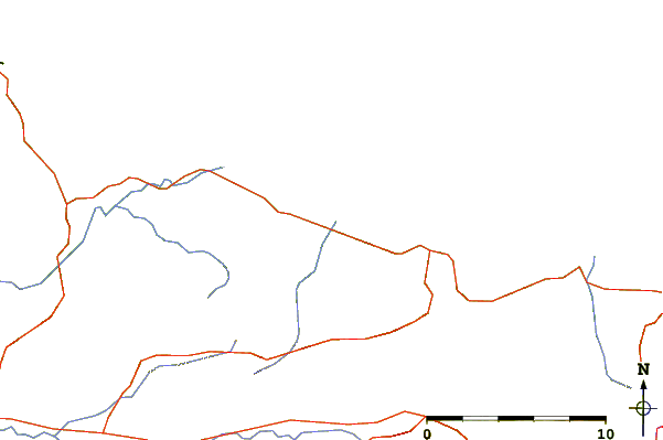 Carreteras y ríos cerca de Deep Creek