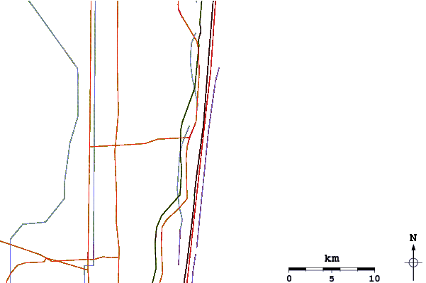 Carreteras y ríos cerca de Delray Public Beach
