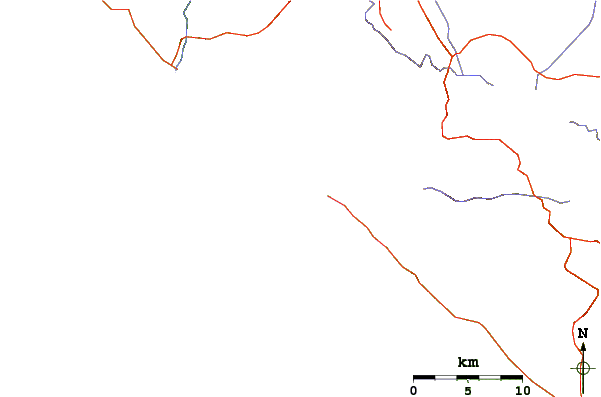 Carreteras y ríos cerca de Dominacalito and The Point