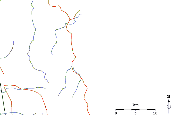 Carreteras y ríos cerca de Donut Island