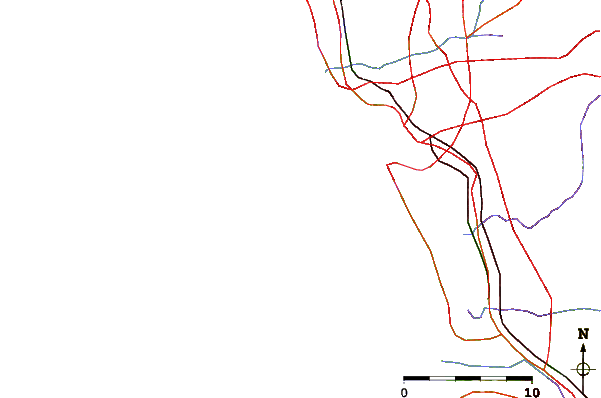 Carreteras y ríos cerca de Donuts
