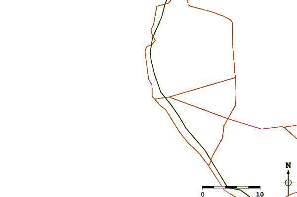 Carreteras y ríos cerca de Dwarka Beach