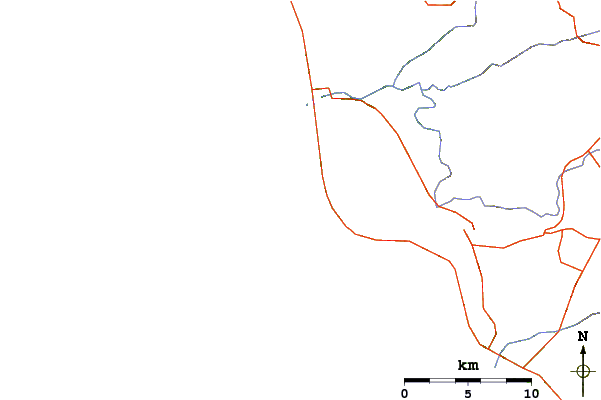 Carreteras y ríos cerca de El Paso