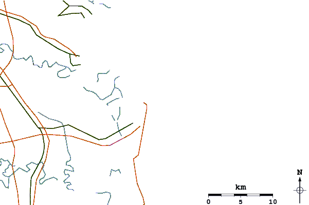 Carreteras y ríos cerca de Fernandina Pier