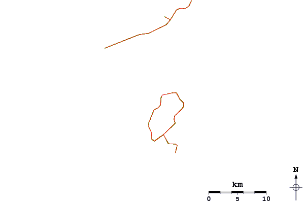 Carreteras y ríos cerca de Friars Bay