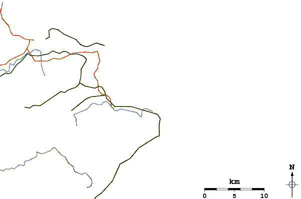 Carreteras y ríos cerca de Fulung Beach