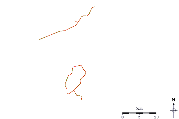 Carreteras y ríos cerca de Garbage Heap