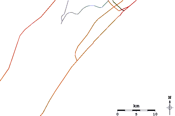 Carreteras y ríos cerca de Garden City Pier